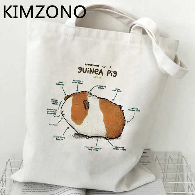 Torba wielokrotnego użytku z chomikiem - torba na zakupy wykonana z ekologicznego materiału - Wianko - 14