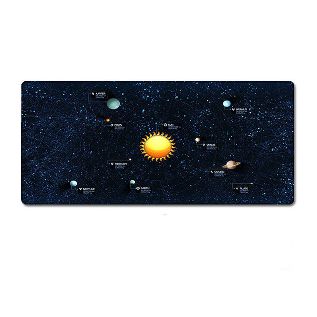 Podkładka pod mysz duża Creative Planet Universe - 33*80 cm, osobowość, zagęszczająca, wszechświatowa gwiazda, owerlokowa mata biurowa - Wianko - 8