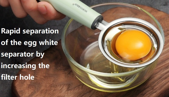Jajko Separator żółtek Food-grade ręczne mieszadło do oddzielania jajek - Wianko - 7