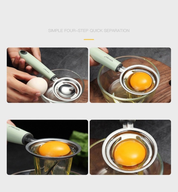 Jajko Separator żółtek Food-grade ręczne mieszadło do oddzielania jajek - Wianko - 8