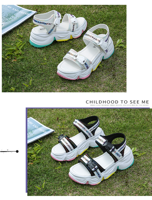 Białe damskie sandały z grubym dnem i połyskiem, platforma moda, 6cm, 2.36 cala - Wianko - 17