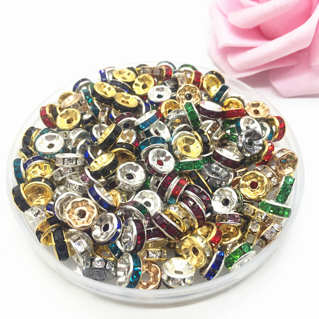 Koraliki DIY 50 sztuk 6MM srebrne kryształy Rhinestone w 13 kolorach - Wianko - 15