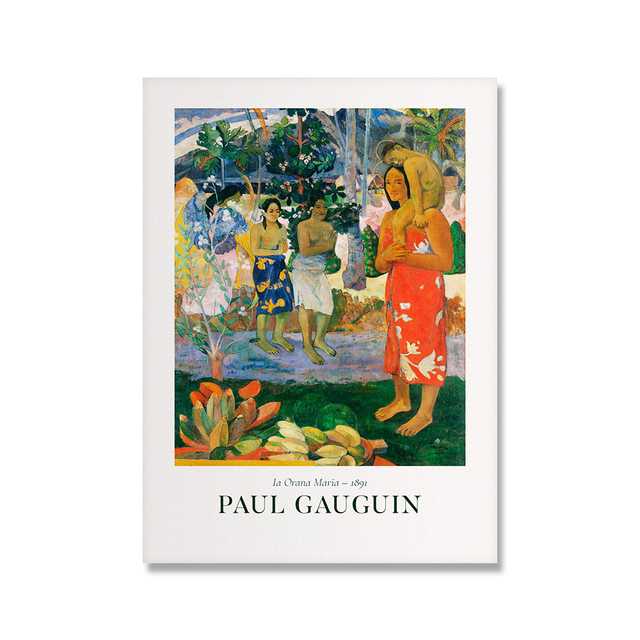 Obraz ścenny Paula Gauguina - reprodukcja na płótnie dla salonu i dekoracji wnętrz - Wianko - 6