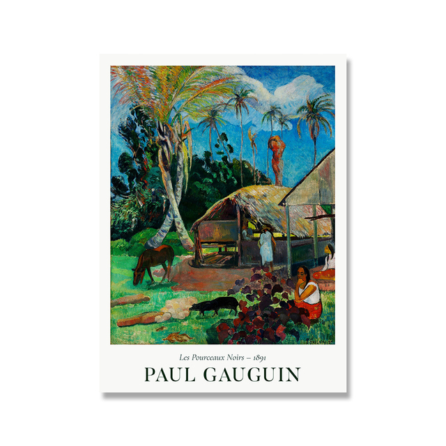 Obraz ścenny Paula Gauguina - reprodukcja na płótnie dla salonu i dekoracji wnętrz - Wianko - 8