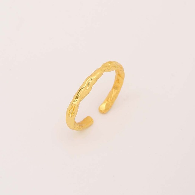 Prosty nieregularny geometryczny pierścionek Lutoku - Moda, biżuteria, elegancki design - Wianko - 2
