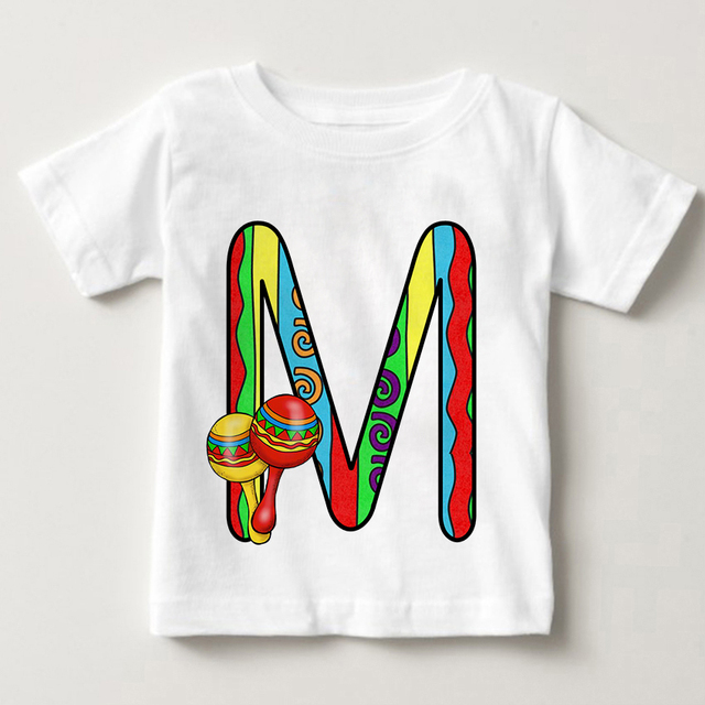 Unisex T-shirt cukierki kolor alfabet lato 2021 Harajuku Retro moda dzieci - Wianko - 14