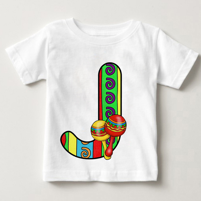 Unisex T-shirt cukierki kolor alfabet lato 2021 Harajuku Retro moda dzieci - Wianko - 11