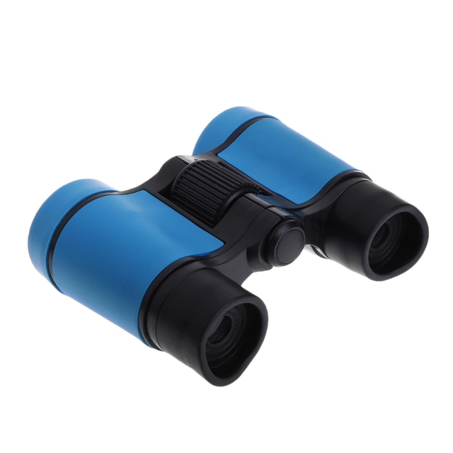 Lornetki plastikowe dla dzieci 4x30 lunety optyczne kompaktowe teleskopy do gier na świeżym powietrzu - Wianko - 5