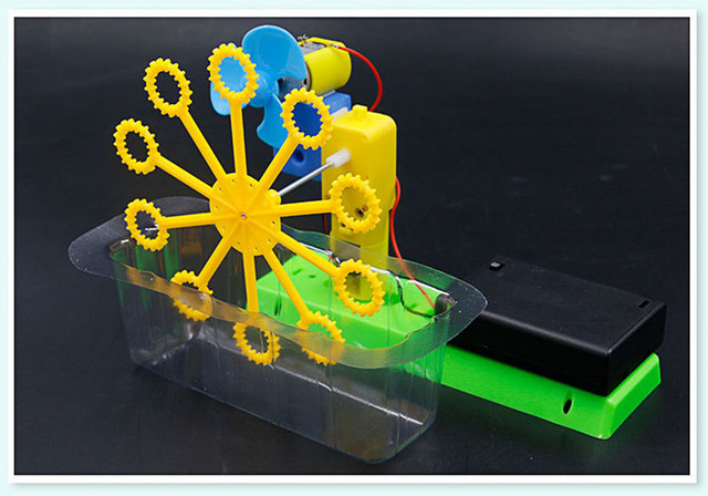 Zestaw do baniek mydlanych - maszyna DIY z robotem - edukacyjne zabawki dla dzieci - Wianko - 18