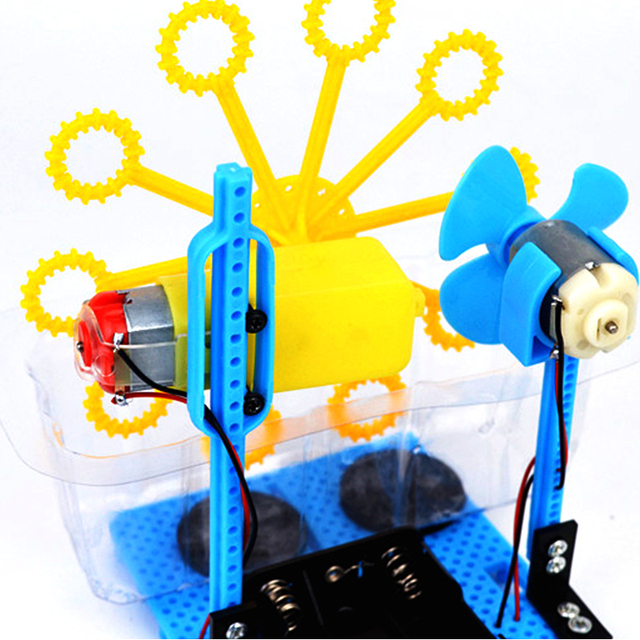 Zestaw do baniek mydlanych - maszyna DIY z robotem - edukacyjne zabawki dla dzieci - Wianko - 13