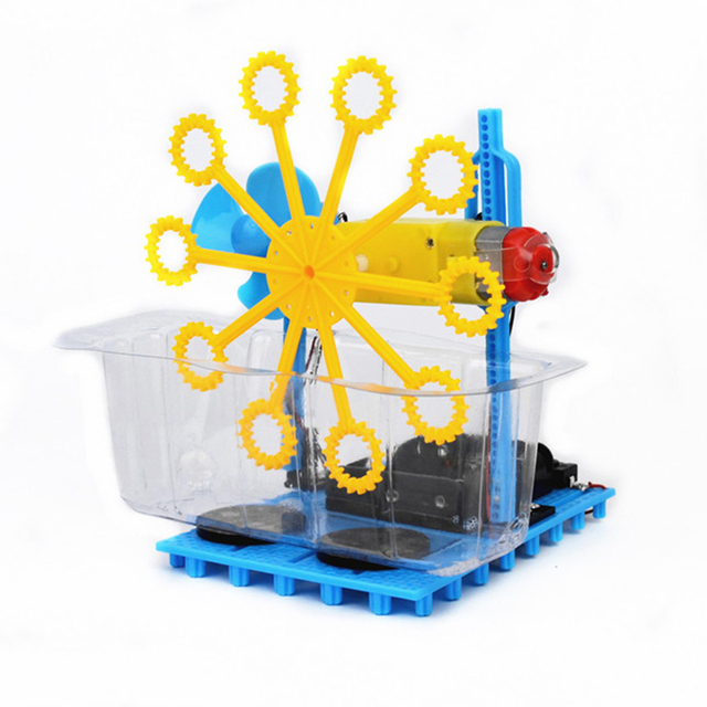 Zestaw do baniek mydlanych - maszyna DIY z robotem - edukacyjne zabawki dla dzieci - Wianko - 10