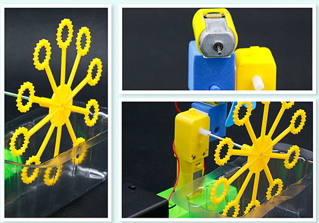 Zestaw do baniek mydlanych - maszyna DIY z robotem - edukacyjne zabawki dla dzieci - Wianko - 16
