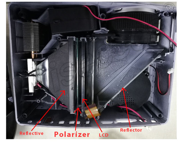 Szkło termoizolacyjne polaryzacyjne do 4 calowego lcd DIY projektor LED - Unic UC40 UC46 Rigal (96*60*1.2mm) - Wianko - 4