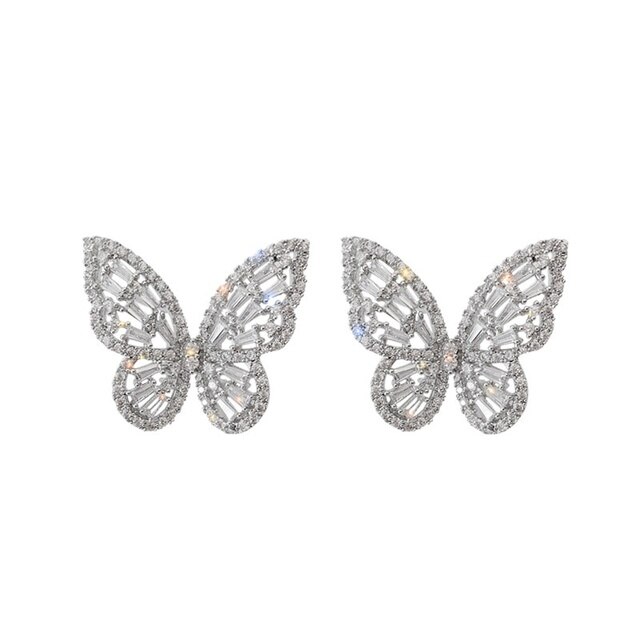 Kolczyki sztyft z diamentami - moda biżuteria luksusowa - Wianko - 5
