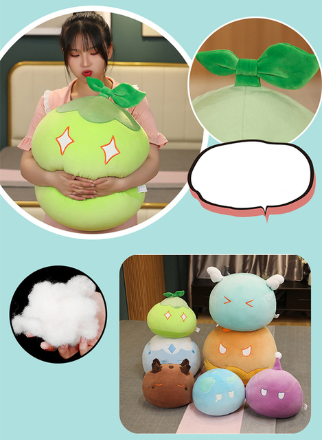 Pluszowe zabawki Genshin Impact - Wind Thunder Element Slime z poszewką na poduszkę - miękkie pluszowe lalki dla dzieci - Wianko - 10