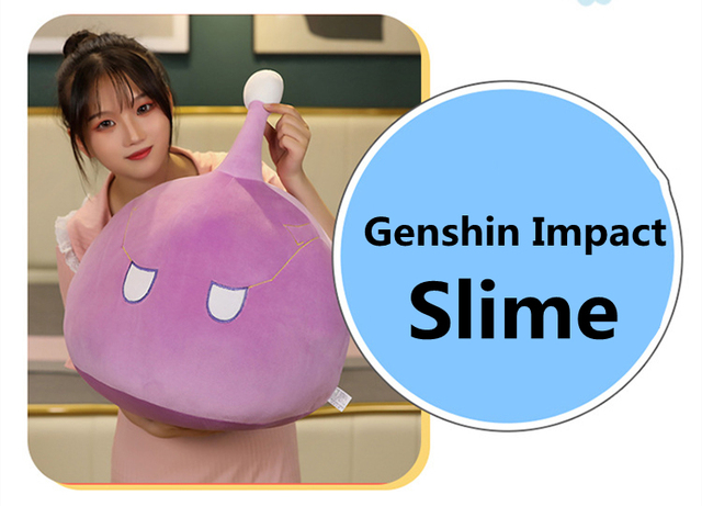 Pluszowe zabawki Genshin Impact - Wind Thunder Element Slime z poszewką na poduszkę - miękkie pluszowe lalki dla dzieci - Wianko - 4