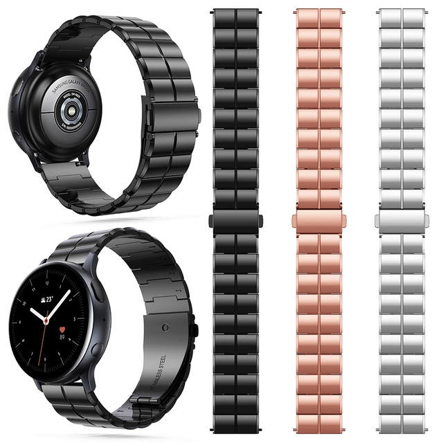 Pasek zegarka ze stali nierdzewnej do Samsung Galaxy Watch Active 2 - Wianko - 9