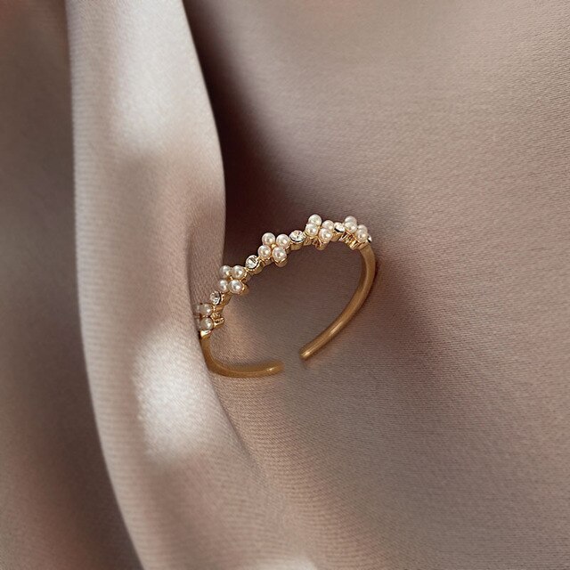 Nowy pierścionek kwiatowy z cyrkoniami - biżuteria romantyczna dla kobiet - Wianko - 5