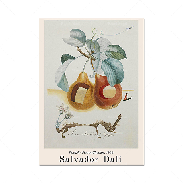 Wydruki artystyczne Salvador Dali - Owocowa ekspresja, sztuka surrealistyczna w galerii Vintage - Wianko - 5