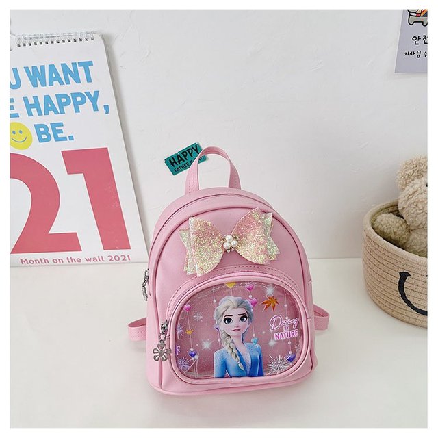 Plecak przedszkolny Frozen PU z motywem księżniczki Elzy dla dzieci 3-9 lat - wielokolorowy - Wianko - 23