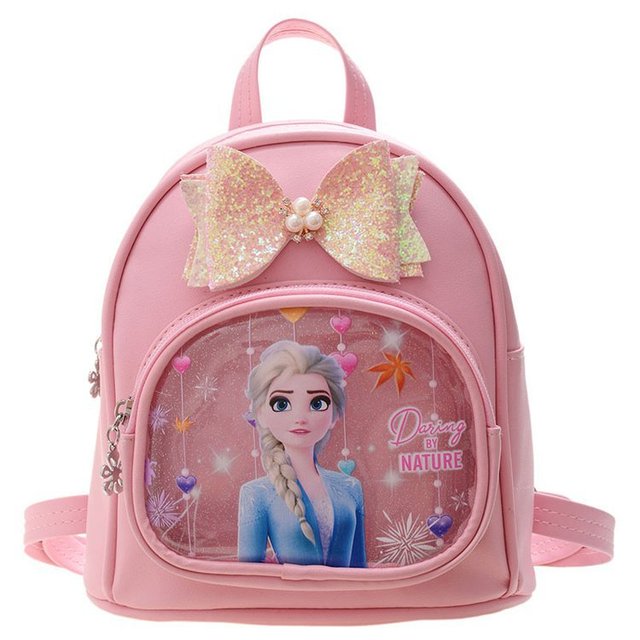 Plecak przedszkolny Frozen PU z motywem księżniczki Elzy dla dzieci 3-9 lat - wielokolorowy - Wianko - 5