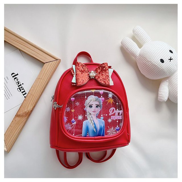 Plecak przedszkolny Frozen PU z motywem księżniczki Elzy dla dzieci 3-9 lat - wielokolorowy - Wianko - 20