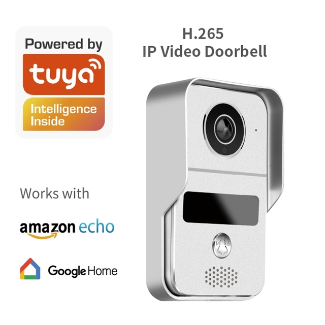 Wideodomofon IP H.265 1080P z WiFi i aplikacją Tuya - inteligentne urządzenie do drzwi z pełnym dupleksem, zdjęciem wideo i kamerą - Wianko - 1