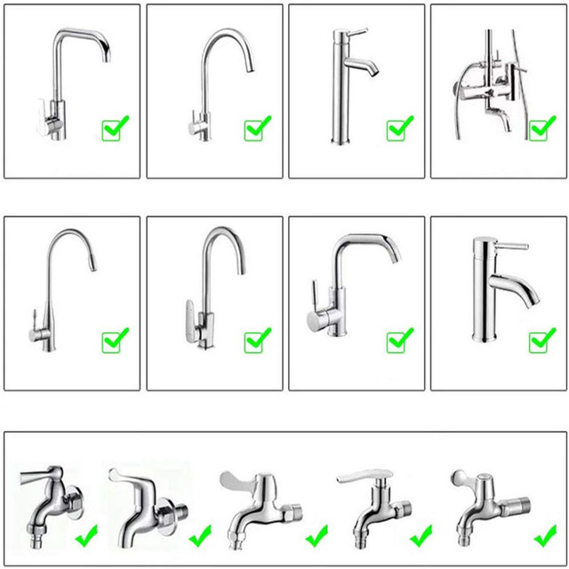 360 stopni obrotowy kran aerator z 7 rodzajami regulacji i filtrujący, oszczędzający wodę, dyfuzor do kuchni - Wianko - 4