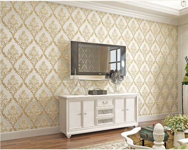 Tapeta 3D z adamaszkiem florystycznym - europejski wzór do salonu i sypialni - Wianko - 15