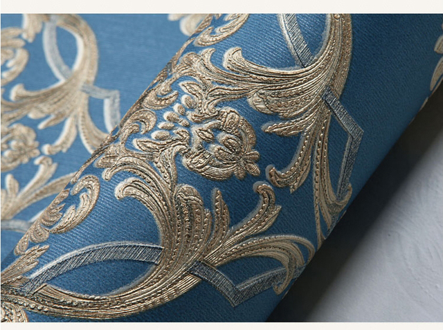Tapeta 3D z adamaszkiem florystycznym - europejski wzór do salonu i sypialni - Wianko - 4