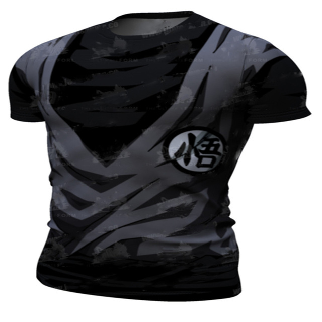 Męska koszulka do biegania z długim rękawem i nadrukiem kreskówkowym na wiosnę i lato – modny T-shirt Fitness z okrągłym dekoltem - Wianko - 10