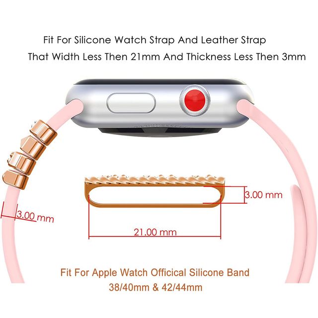 Dekoracyjne Charms diamentowa biżuteria do bransoletki Apple Watch i Galaxy Watch 4/3 - Wianko - 2