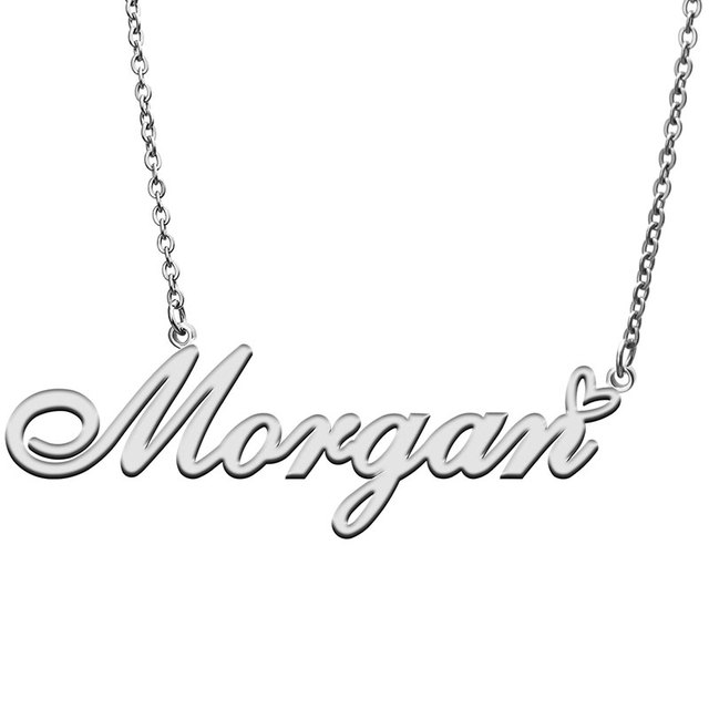 Naszyjnik Love Heart Morgan z stalą nierdzewną, tabliczką znamionową, złotymi i srebrnymi wisiorkami dla kobiet - idealny prezent dla matki i dziewczynki - Wianko - 2