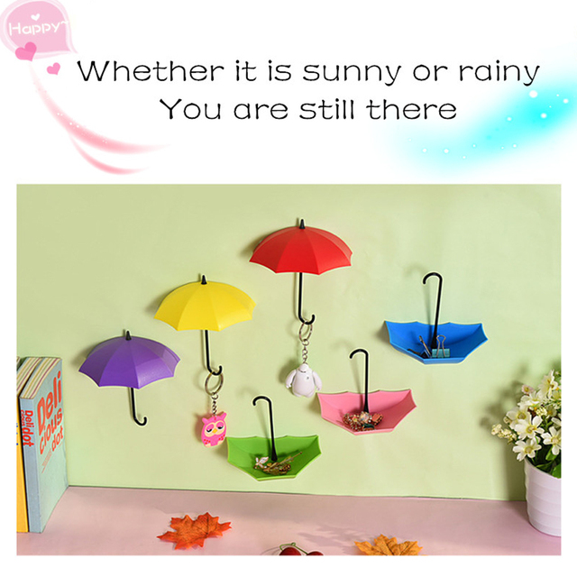 Hak self-przylepny na parasol i ubrania z lepkim stojakiem na ścianę/drzwi - kuchnia, łazienka, klucze - Wianko - 6