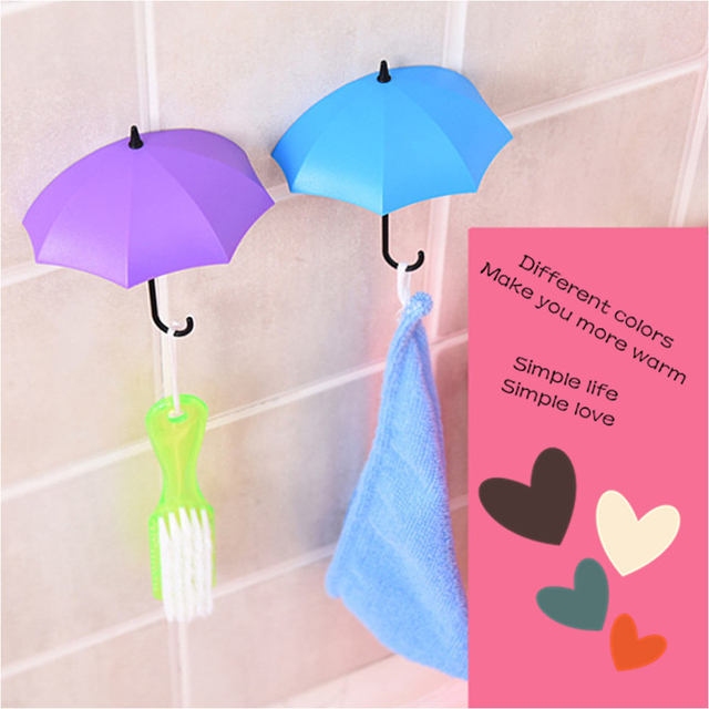 Hak self-przylepny na parasol i ubrania z lepkim stojakiem na ścianę/drzwi - kuchnia, łazienka, klucze - Wianko - 5