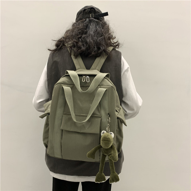 Luksusowy wodoodporny plecak szkolny dla kobiet - żaba, nylonowy plecak podróżny Mochila Feminina - Wianko - 11