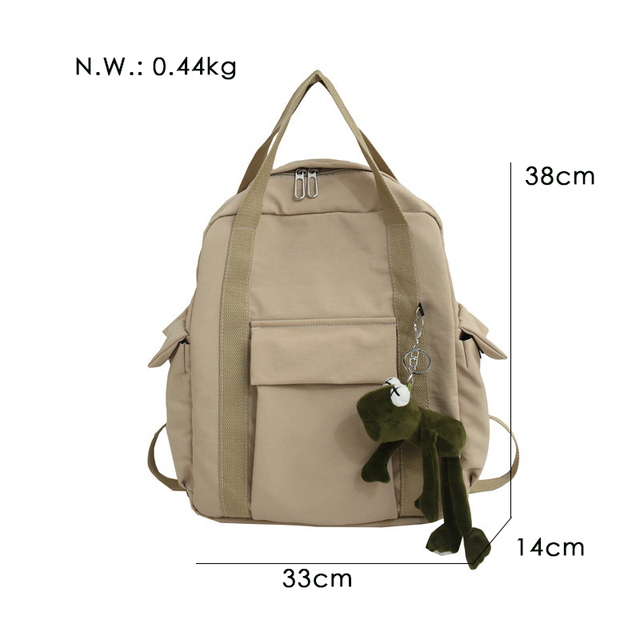 Luksusowy wodoodporny plecak szkolny dla kobiet - żaba, nylonowy plecak podróżny Mochila Feminina - Wianko - 2