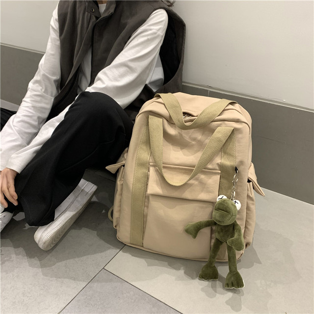 Luksusowy wodoodporny plecak szkolny dla kobiet - żaba, nylonowy plecak podróżny Mochila Feminina - Wianko - 9