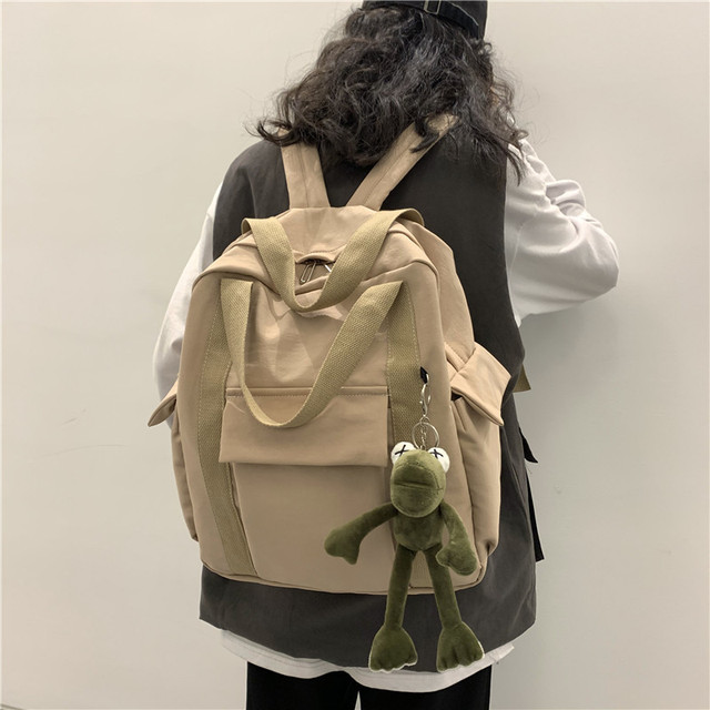 Luksusowy wodoodporny plecak szkolny dla kobiet - żaba, nylonowy plecak podróżny Mochila Feminina - Wianko - 12
