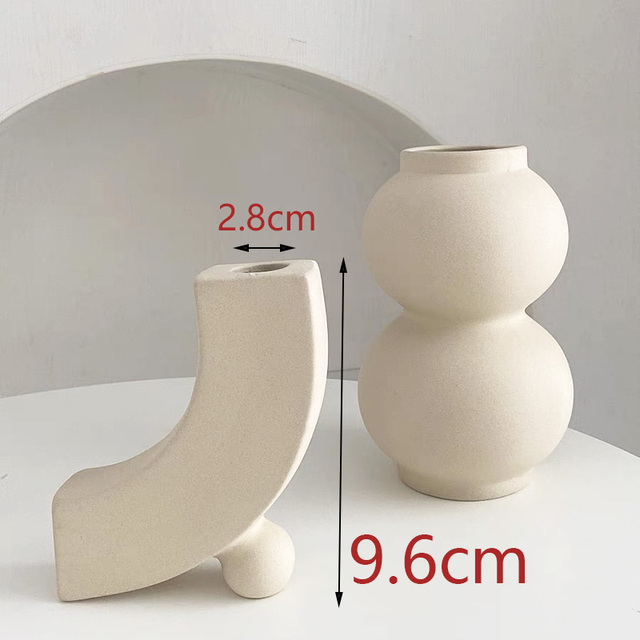 Stylizowany betonowy kształt U do formowania artystycznego wazonu, świecznika, tynku, dekoracyjnej wazy domowej w stylu skandynawskim - Wianko - 7