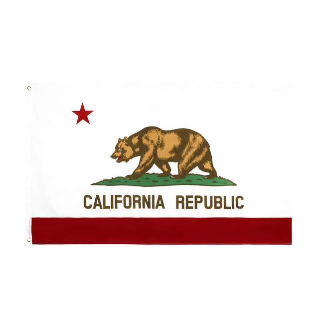 Niestandardowa flaga Kalifornia niedźwiedź USA 3x5ft 100D poliester - sportowa dekoracja samochodu i reklama - Wianko - 2