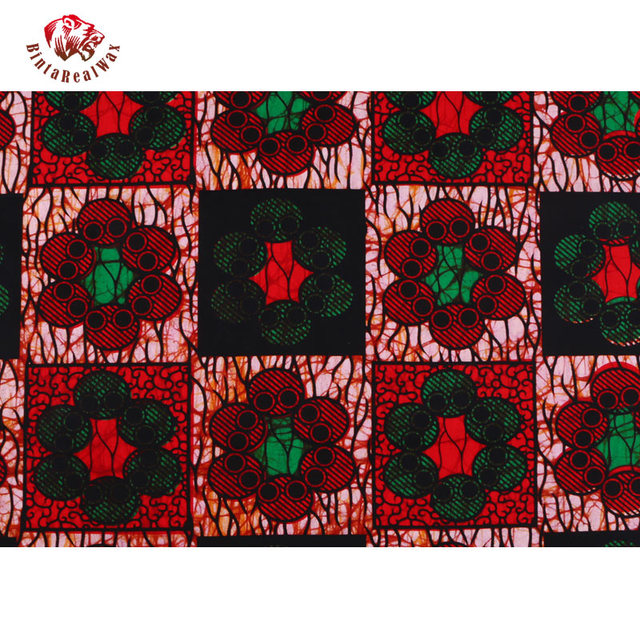 BintaRealWax - afrykańska tkanina bawełniana Ankara - najnowszy wzór do szycia odzieży - Wianko - 22