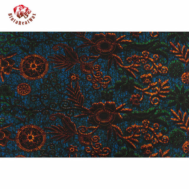 BintaRealWax - afrykańska tkanina bawełniana Ankara - najnowszy wzór do szycia odzieży - Wianko - 16