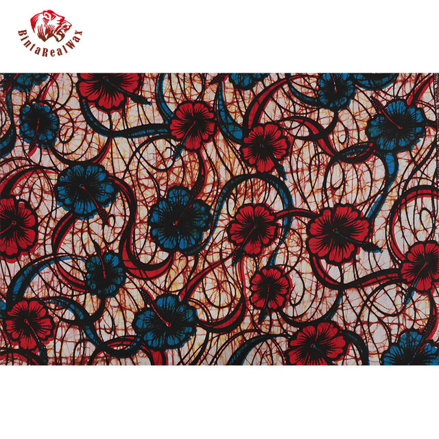 BintaRealWax - afrykańska tkanina bawełniana Ankara - najnowszy wzór do szycia odzieży - Wianko - 25