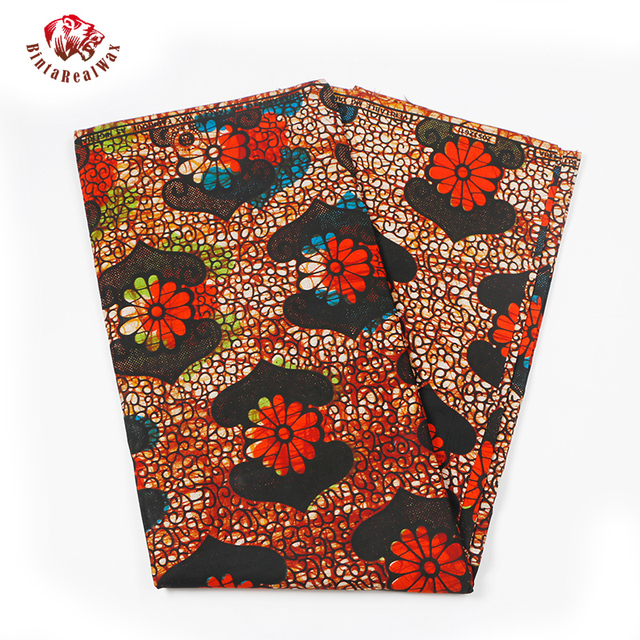 BintaRealWax - afrykańska tkanina bawełniana Ankara - najnowszy wzór do szycia odzieży - Wianko - 23