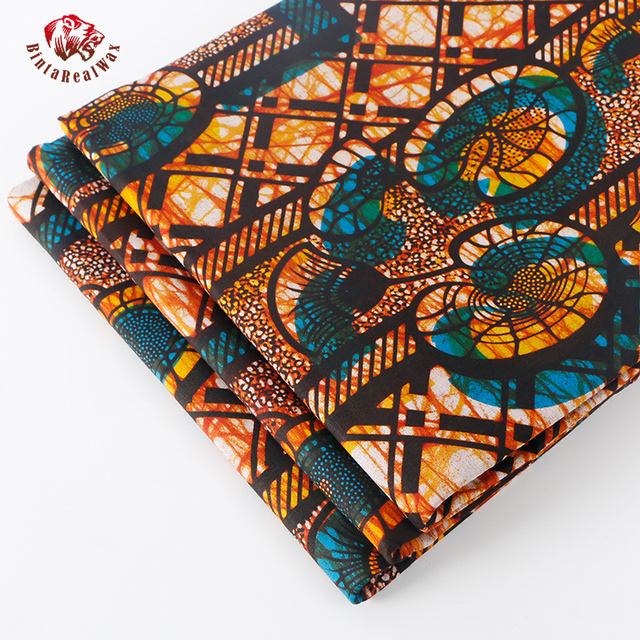 BintaRealWax - afrykańska tkanina bawełniana Ankara - najnowszy wzór do szycia odzieży - Wianko - 13