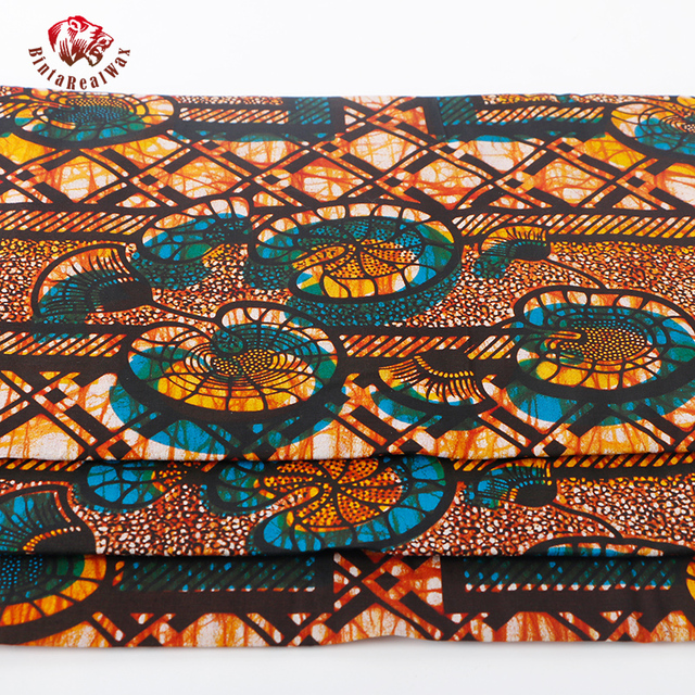 BintaRealWax - afrykańska tkanina bawełniana Ankara - najnowszy wzór do szycia odzieży - Wianko - 14