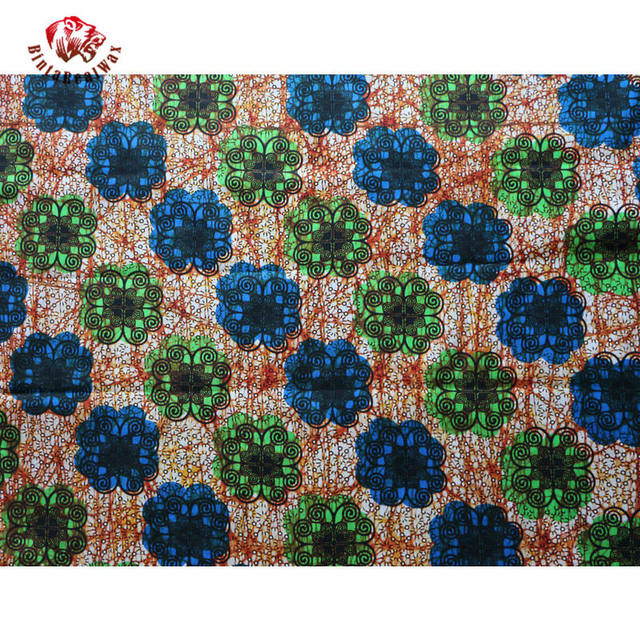 BintaRealWax - afrykańska tkanina bawełniana Ankara - najnowszy wzór do szycia odzieży - Wianko - 15