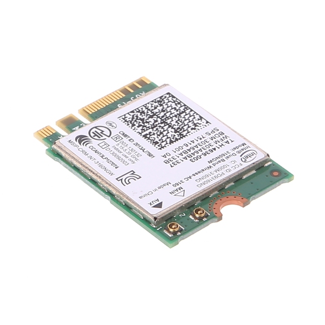 Karta sieciowa Intel dwuzakresowa 802.11 AC 3160 NGW z Bluetooth 4.0 Wifi WLAN Card - Wianko - 4