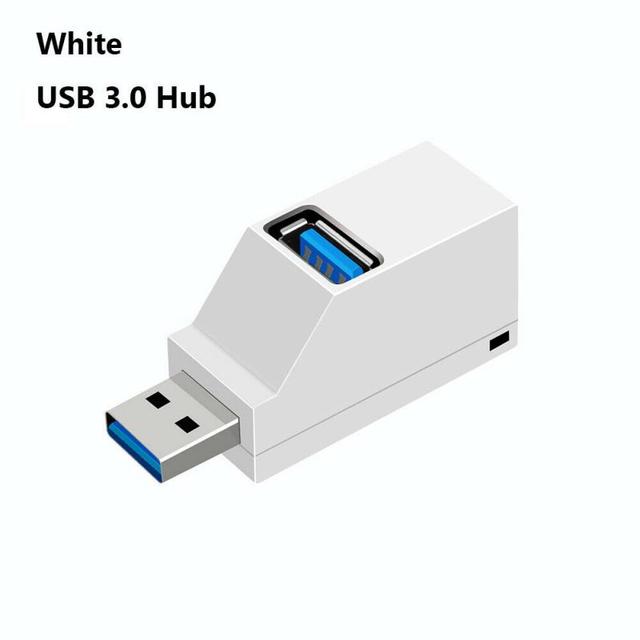 Mini Splitter Box 3w1 USB 3.0 HUB Adapter Extender - Przenośne rozdzielacze USB z 3 portami dla PC, laptopów, Macbooków, oraz telefonów komórkowych dla szybkiego odczytu dysku U - Wianko - 10